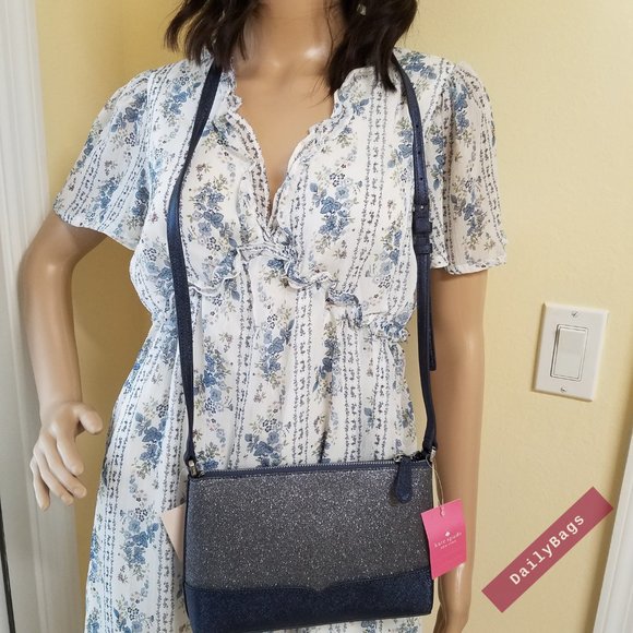 KATE SPADE CROSSBODY DUSK NAVY LOLA CROSSBODY NWT - Picture 15 of 16